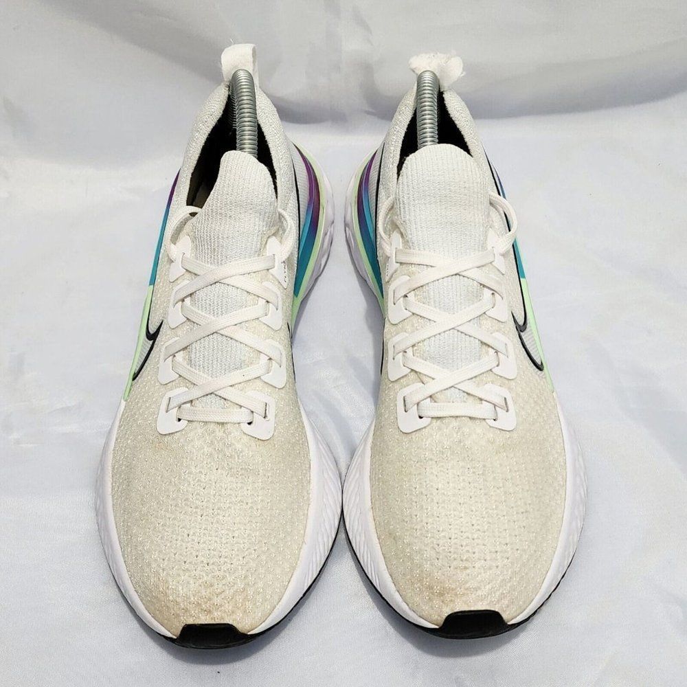 Nike React Infinity Flyknit Shoes Running White Vapor CD4372-102 Women's Size 9 - Picture 2 of 12